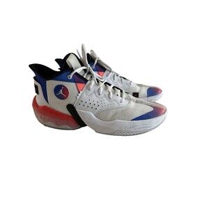 Nike  Air Jordan React Elevation Mens Sz 15 White Red Basketball Shoes Sneakers
